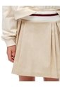 Falda Corta Con Pliegues Beige Niña Marron de Gef