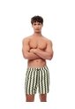 Pantaloneta De Baño Rayas Hombre Marron de Gef