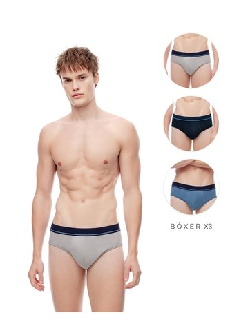Bóxer Brief Algodón X3unds Surtido Hombre Multicolor Gef