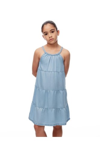 Vestido Corto Bloques índigo Niña Azul Oscuro Gef
