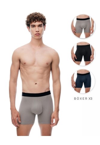 3 Bóxers Medio Surtido Hombre Multicolor Gef