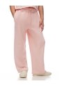 Pantalón Tiro Medio Holgado Rosado Niña Rosa de Gef