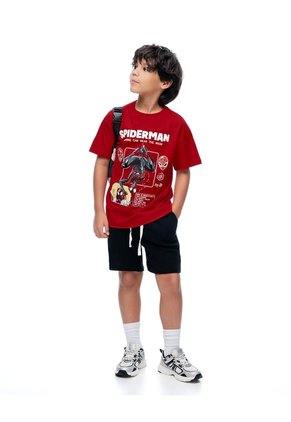 Camiseta Regular Spiderman Roja Niño Rojo