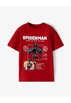 Camiseta Regular Spiderman Roja Niño Rojo