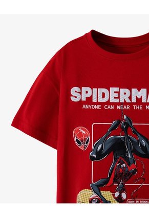 Camiseta Regular Spiderman Roja Niño Rojo