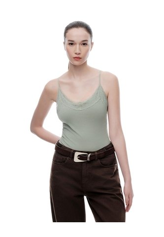 Body Cuello Redondo Verde Mujer Verde Gef