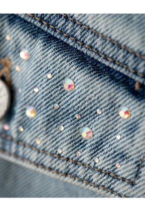 Chaleco Oversize Denim índigo Medio Niña Azul Oscuro