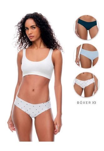 Panty Cachetero Seamless X3unds Surtido Mujer Multicolor Gef