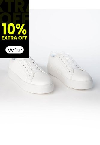 Tenis Casuales Blancos Mujer Blanco Gef