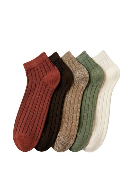 5 Pares De Medias Tobilleras Surtido Mujer