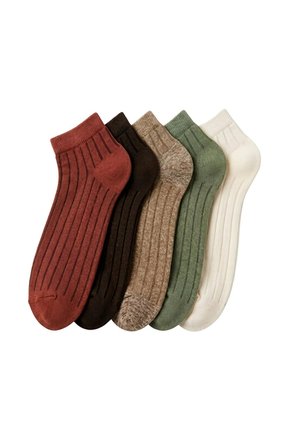 5 Pares De Medias Tobilleras Surtido Mujer