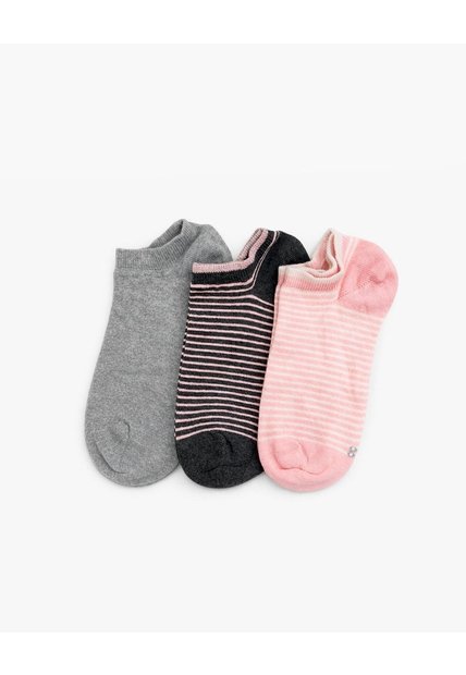 3 Pares De Medias Tobilleras Surtido Mujer
