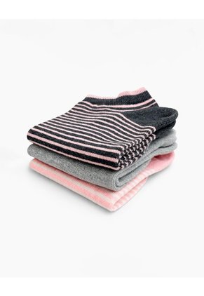 3 Pares De Medias Tobilleras Surtido Mujer