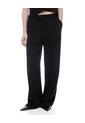 Pantalón Regular Tiro Medio Negro Mujer Negro de Gef