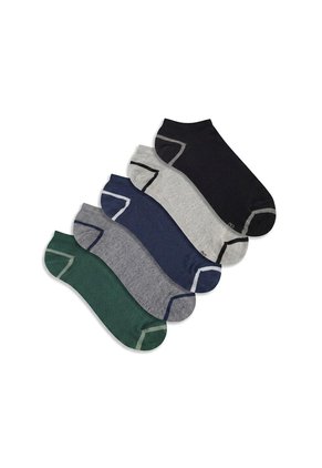 5 Pares De Medias Tobilleras Surtido Hombre