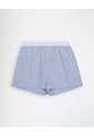 Short Relax Tiro Alto Texturizado Azul Mujer Azul de Gef