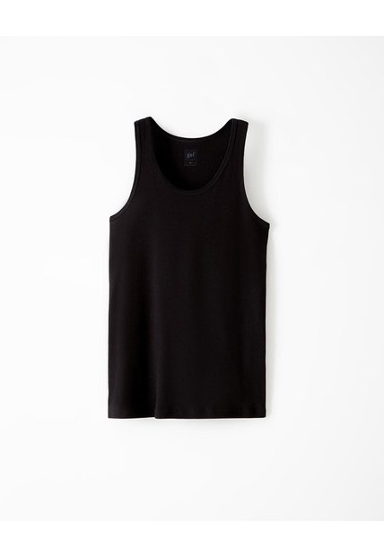 3 Camisetas Slim Negra Hombre Negro