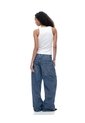 Camiseta Esqueleto Slim Rib Algodón Blanca Mujer Blanco de Gef