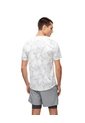 Camiseta Deportiva Control Humedad Estampada Hombre Blanco de Gef