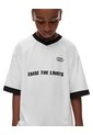 Camiseta Oversize Blanca Estampada Niño Blanco de Gef