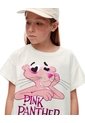 Camiseta Regular Algodón Pink Panther Blanca Niña Blanco de Gef