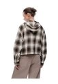 Chaqueta Oversize Cuadros Mujer Cafe de Gef