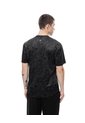 Camiseta Deportiva Control De Humedad Negra Estampada Hombre Negro de Gef