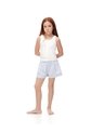 Blusa + Short De Pijama Algodón Surtida Niña Azul de Gef