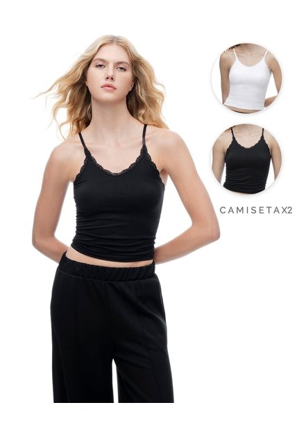 Camisilla Slim Seamless X2unds Surtidas Mujer Multicolor