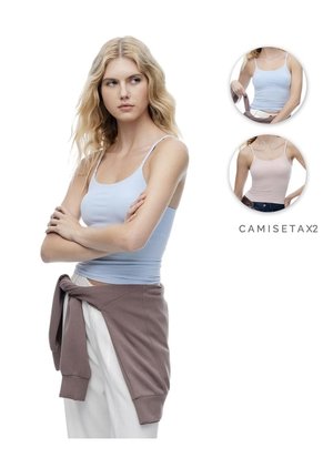 Camisilla Slim Seamless X2unds Surtidas Mujer Multicolor