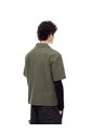 Camisa Manga Corta Boxy Algodón Café Hombre Cafe de Gef