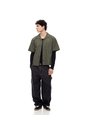 Camisa Manga Corta Boxy Algodón Café Hombre Cafe de Gef