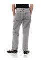 Jean Mom Tiro Medio Brillos Gris Niña Azul de Gef