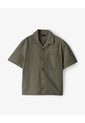 Camisa Manga Corta Boxy Algodón Café Hombre Cafe de Gef