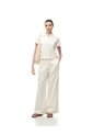 Polo Regular Tejido De Punto Blanca Mujer Blanco de Gef