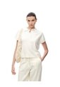 Polo Regular Tejido De Punto Blanca Mujer Blanco de Gef