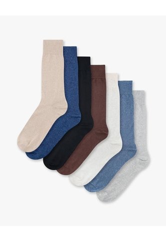 Medias Hombre Largas Algodón Pack X7 Surtido Gef
