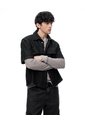 Camisa Manga Corta Loose Denim Negra Hombre Negro de Gef