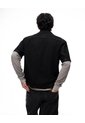 Camisa Manga Corta Loose Denim Negra Hombre Negro de Gef