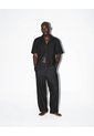 Camisa Manga Corta Loose Denim Negra Hombre Negro de Gef