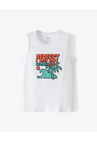 Camiseta Regular Blanca Niño Blanco Gef