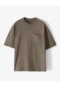 Camiseta Regular Algodón Café Hombre Cafe de Gef