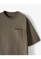 Camiseta Regular Algodón Café Hombre Cafe de Gef