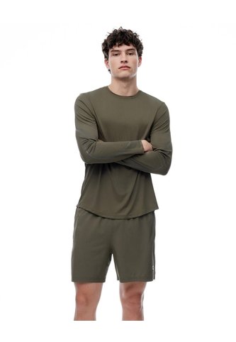 Camiseta Regular Manga Larga Taupe Estampado Hombre Marron Claro Gef