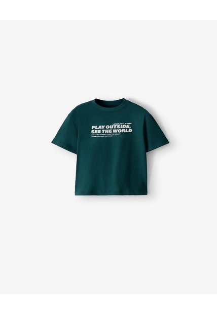 Conjunto Pantalon Largo Camiseta Verde Niño Verde
