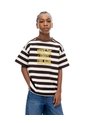 Camiseta Regular Manga Corta Café Rayas Niño Cafe de Gef