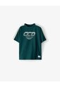 Camiseta Regular Manga Corta Verde Niño Verde de Gef