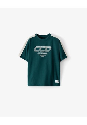 Camiseta Regular Manga Corta Verde Niño Verde Gef
