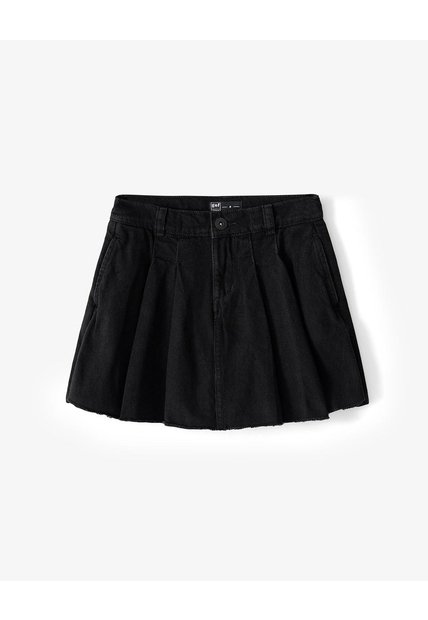 Falda Corto Tiro Medio D Im Negro Niña Azul