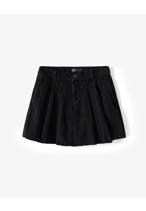 Falda Corto Tiro Medio D Im Negro Niña Azul
